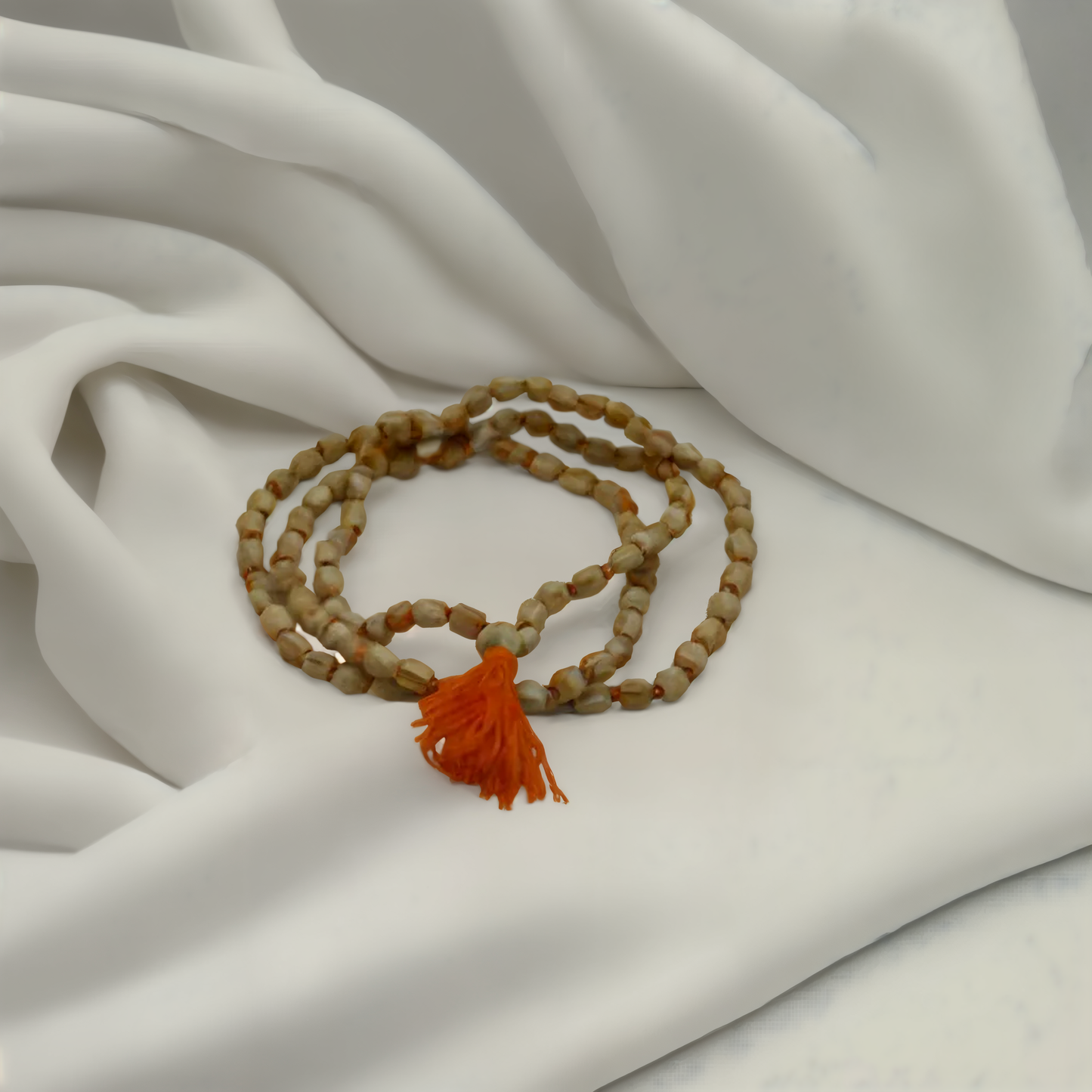 Original Tulsi Mala (108 Beads) | Sacred Basil Rosary for Krishna & Rama Devotion