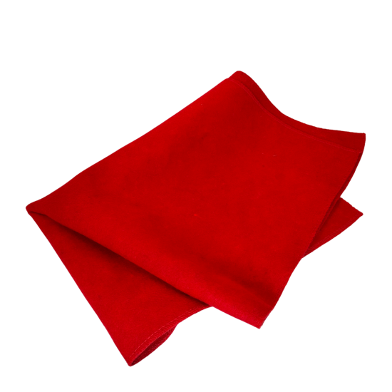 Red Pooja Aasan | Woolen Prayer Mat for Meditation & Rituals (22x22 in)