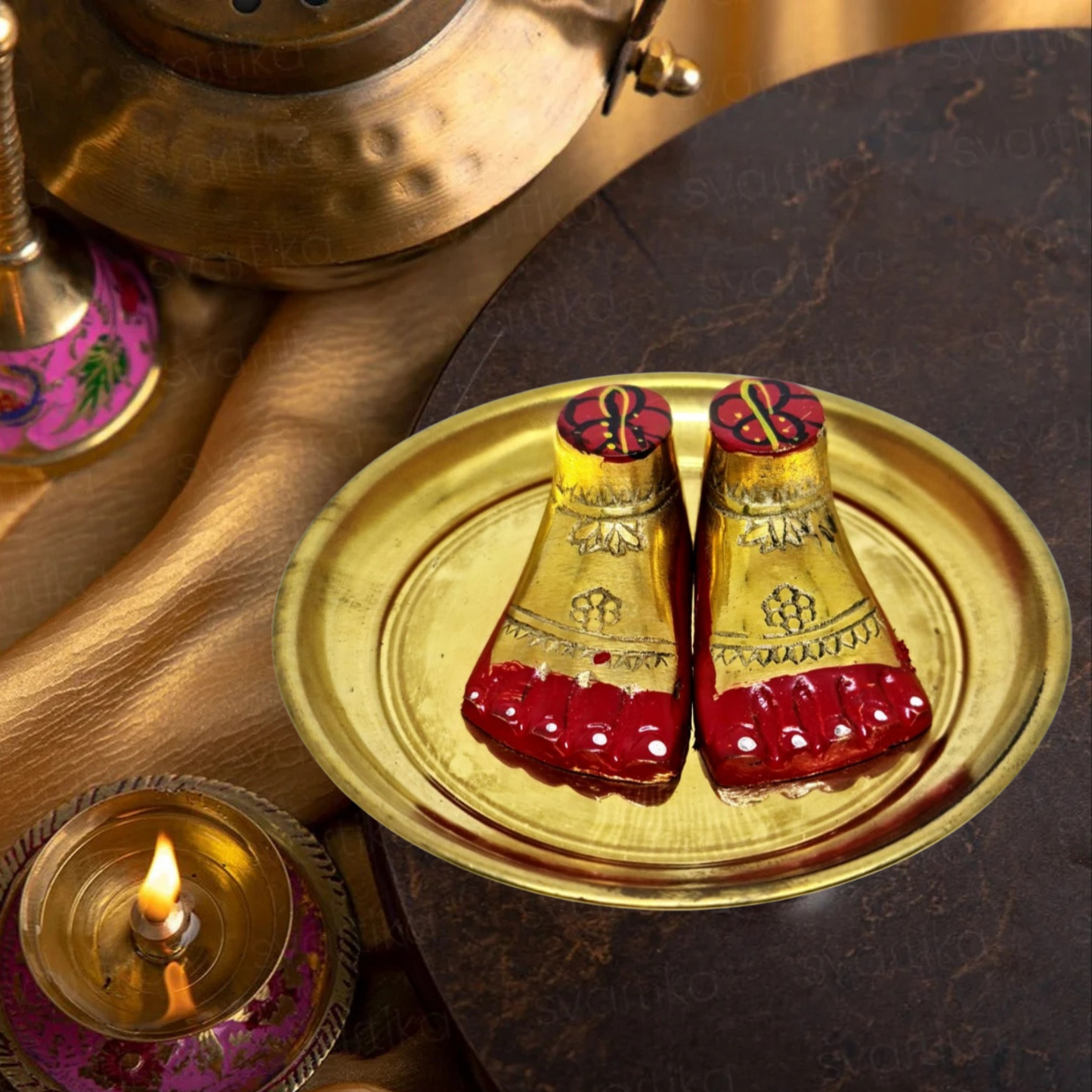 Maa Tara Charan Paduka | Sacred Footwear Symbol for Worship & Seva
