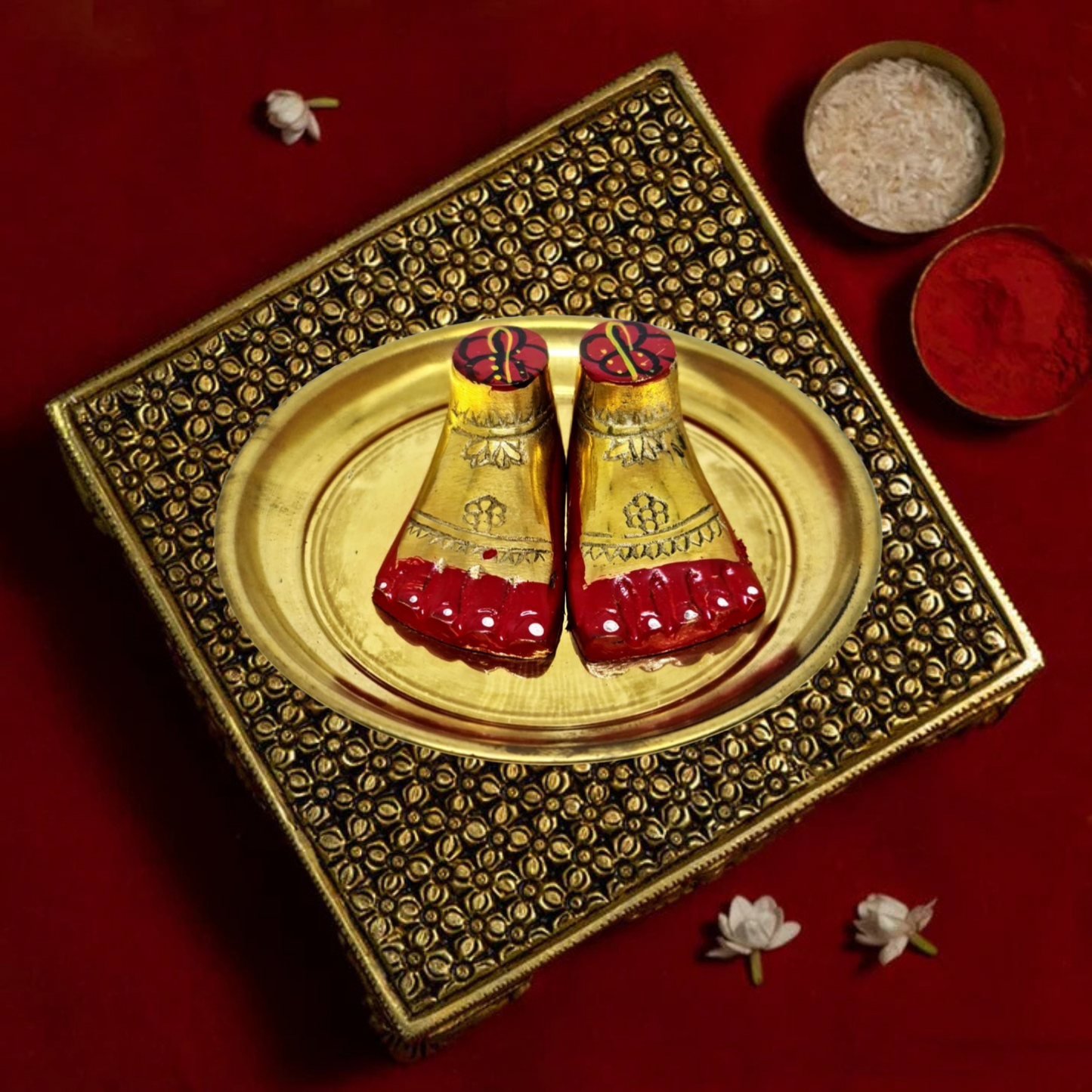 Maa Tara Charan Paduka | Sacred Footwear Symbol for Worship & Seva