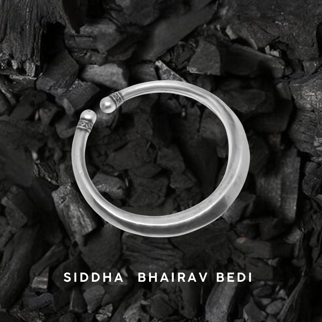 Siddha Bhairav Bedi | Sacred Silver Protection Tool for Tantrik Sadhana