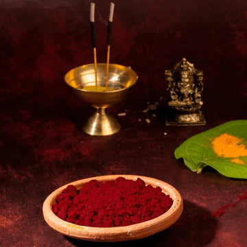 Pure Kumkum Tika | Herbal Saffron Powder for Pooja & Rituals